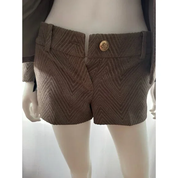 NWOT Marciano Guess Women's  Blazer Jacket + Pants Shorts Brown 2 - Picture 4 of 14